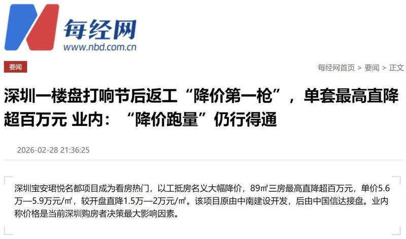 技术解码:深圳房价调整背后的市场博弈与投资逻辑重构 股票财经